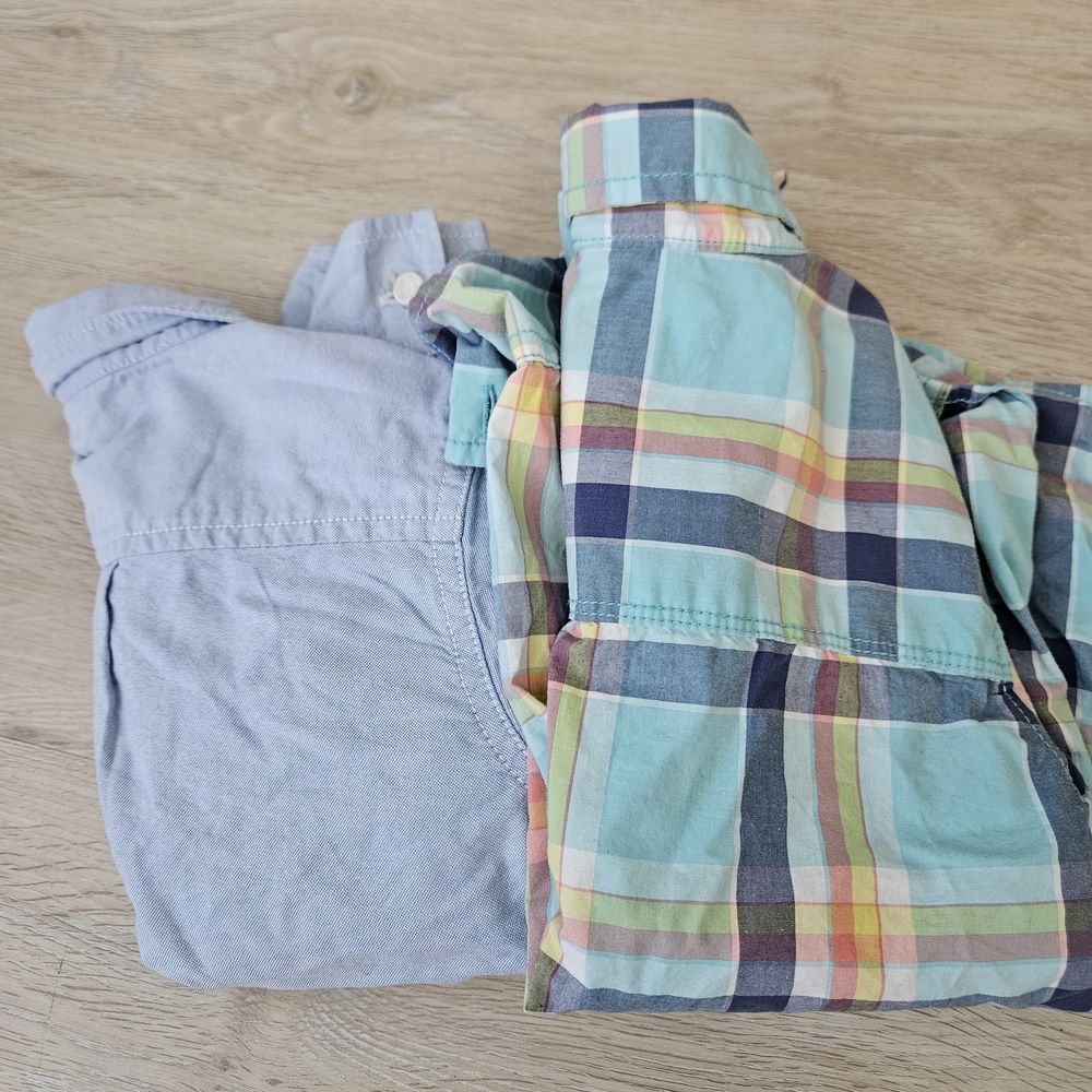 OshKosh B'gosh Multicolor Plaid Shirt And Gap Kids Long Sleeve
